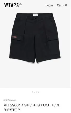 wtapsMILS9601 / SHORTS / COTTON. RIPSTOPのサムネイル
