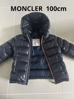 MONCLER ネイビー フード付きダウンジャケット