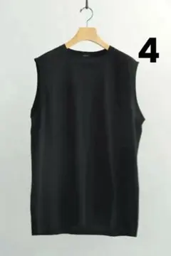 COMOLI 26SS コモリ コットンメッシュ ノースリーブ BLACK 4 - メルカリ