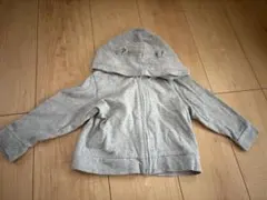 BabyGap グレー フルジップ フード付きトレーナー