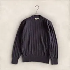 ニジェール カシミヤ100% リブニット セーター 日本製 トップス ストレッチ