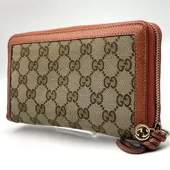 GUCCI グッチ GGキャンバス ラウンドファスナー 長財布 323397 - メルカリ
