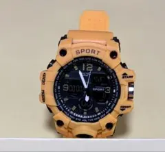 【新品】SPORT デジタル腕時計 オレンジ
