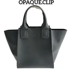 OPAQUE.CLIP 2ウエイトートバッグ ブラック軽量フェイクレザー 黒