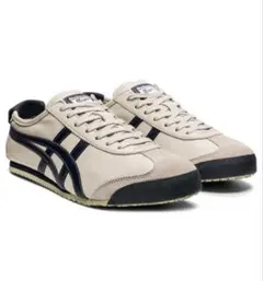 Onitsuka Tiger ベージュ/ネイビー スニーカー