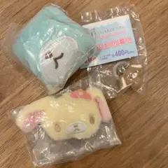 シュガーバニーズ3点セット　ふわふわ巾着2 ぬいぐるみチャーム　ゆるっとめじるし