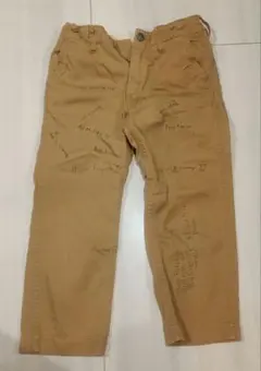 デニムダンガリー　ベージュ カジュアルパンツ サイズ120