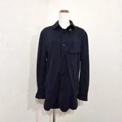 カジュアルアウター シャツジャケット 長袖（M）ネイビー タカキューのサムネイル