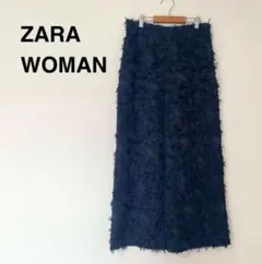 ZARA WOMAN ザラウーマン　フェザー調 カットジャカード　ワイドパンツのサムネイル