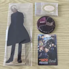 名探偵コナン 安室 ウォッカ 缶バッジ アクスタ ムビチケ 黒鉄の魚影