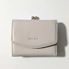 niko and… 三つ折り がま口財布 ホワイト