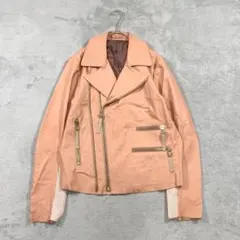 Paul Smith ポールスミス 羊革 ダブルライダース ピンク M 韓国製