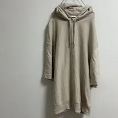 sizeM GU パーカー風半袖 ベージュ