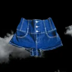 y2K　平成ギャル　ローライズ　デニムショートパンツ　グランジ