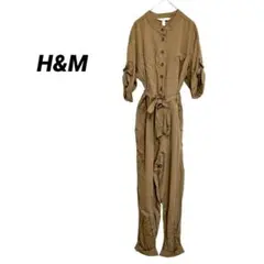 3920M エイチアンドエム オールインワン ジャンプスーツ ベージュ リボン