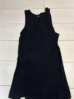 Hanes ブラック タンクトップ 100%コットン