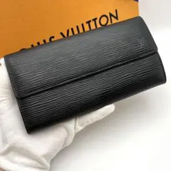 極上美品✨ルイヴィトン エピ ポルトモネクレディ ポルトフォイユ サラ 長財布黒