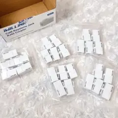 RJ45 Cat6 キーストーンカプラー LAN ケーブル用 コネクタ 25個