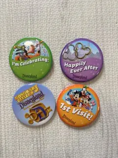 カリフォルニアディズニー　缶バッチ　海外ディズニー