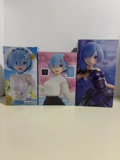 【新品・未開封】Re:ゼロから始める異世界生活レムフィギュア３体セット