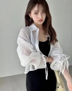 GRL グレイル ワッシャーシアードロストスリーブシャツ[dk1157]