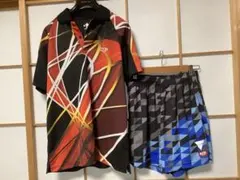 卓球ウエアー　ユニフォーム上下　ウエアーL パンツXL