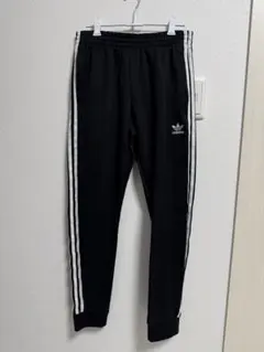 adidas ブラック ジャージ パンツ 3本ライン
