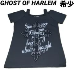 GHOST OF HARLEM 十字架　y2k Tシャツ　オフショルダー　ゴスのサムネイル