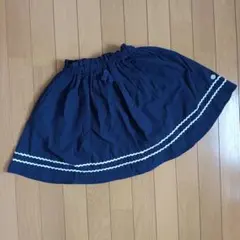 サンカンシオン　ネイビー ギャザースカート 120cmのサムネイル