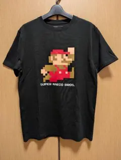 スーパーマリオ　Tシャツ　バンダイ　ブラック　Lサイズ　新品タグ付き