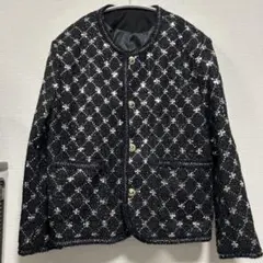 スパンコールノーカラージャケット