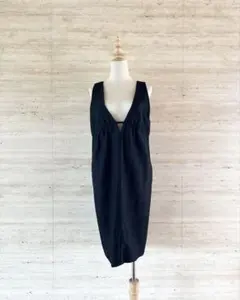 【ADORE】美品！ジャンスカ　ノースリーブ　ワンピース　ブラック　ツイード