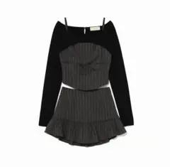 Dany ribbon knit set up andmary gray