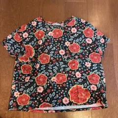 ZARA TRAFALUC 花柄 半袖Tシャツ Mサイズのサムネイル