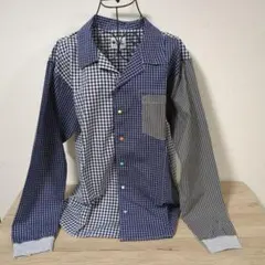 新品 gym masterカラフルスナップボタン開襟ロングシャツ Мsize