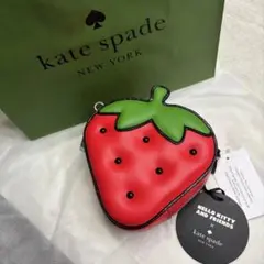 新品・完売☆ケイト・スペード キティ ストロベリーミニ ショルダー 