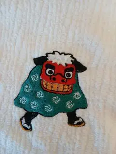 【今治タオル】獅子舞刺繍フェイスタオル祭り·お正月・縁起物・ハンドメイドのサムネイル