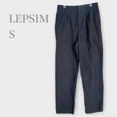 レプシィム　カジュアルストレートパンツ　ブラック　S シンプル