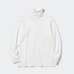 未使用 タグ付き XL UNIQLO ソフトタッチタートルネックT 長袖 ロンT