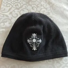 CHROME HEARTS クロムハーツ ワッフルニット帽 ビーニー クロス