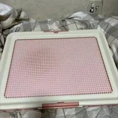 I LOVE PETS 犬用トイレ ワイド　メッシュ付ピンクのサムネイル