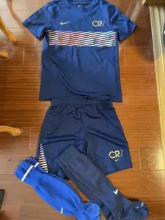NIKE CR7 サッカーウェア 上下セット ブルー Mサイズ150 - メルカリ