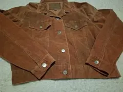 ブラウン コーデュロイ カジュアルジャケット