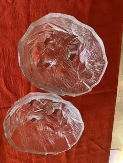 ガラス製八角形ボウル2個セット