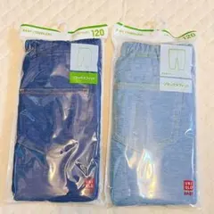 新品 UNIQLO キッズスパッツ 120cm 2枚セット
