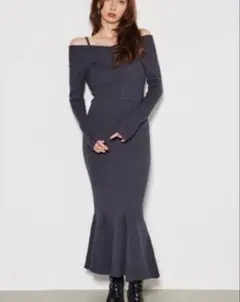 rienda ベストSETマーメイドKnit OP