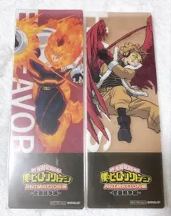 ヒロアカ　ANIMATION展　チケット風クリアカード　エンデヴァー　ホークス