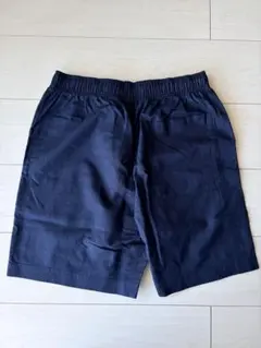 UNIQLO リネンブレンドイージーショーツ S ユニセックス ネイビー