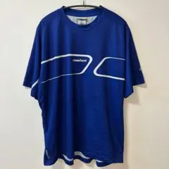 リーボック 半袖Tシャツ XL ブルー クルーネック ポリエステル 通気性 古着