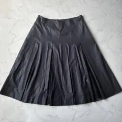 美品✨ミッシェルクラン スカート プリーツ レース 高級感 ブラック38 上品のサムネイル